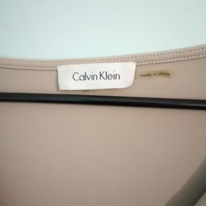 Calvin Klein Tan Sleeveless Blouse Women's Size 2X
